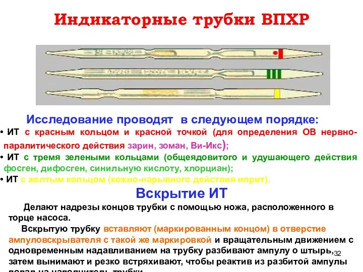 Исследование проводят в следующем порядке: ИТ с красным кольцом и