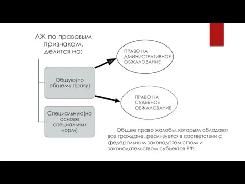 Общее право жалобы, которым обладают все граждане, реализуется в соответствии