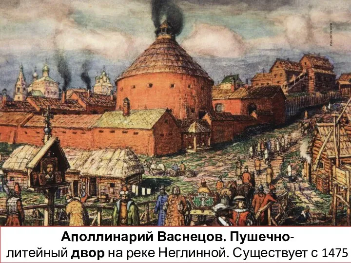 Аполлинарий Васнецов. Пушечно-литейный двор на реке Неглинной. Существует с 1475 года.
