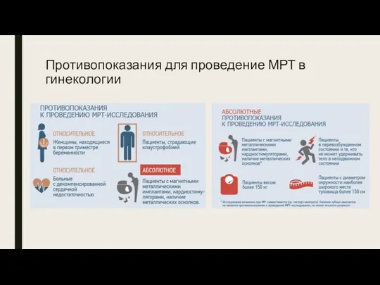 Противопоказания для проведение МРТ в гинекологии