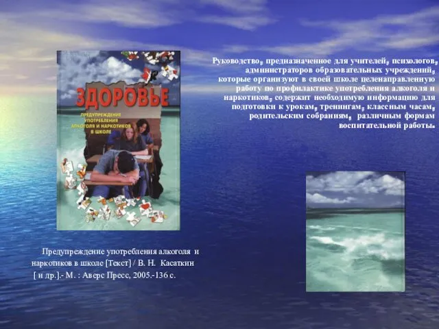 Руководство, предназначенное для учителей, психологов, администраторов образовательных учреждений, которые организуют