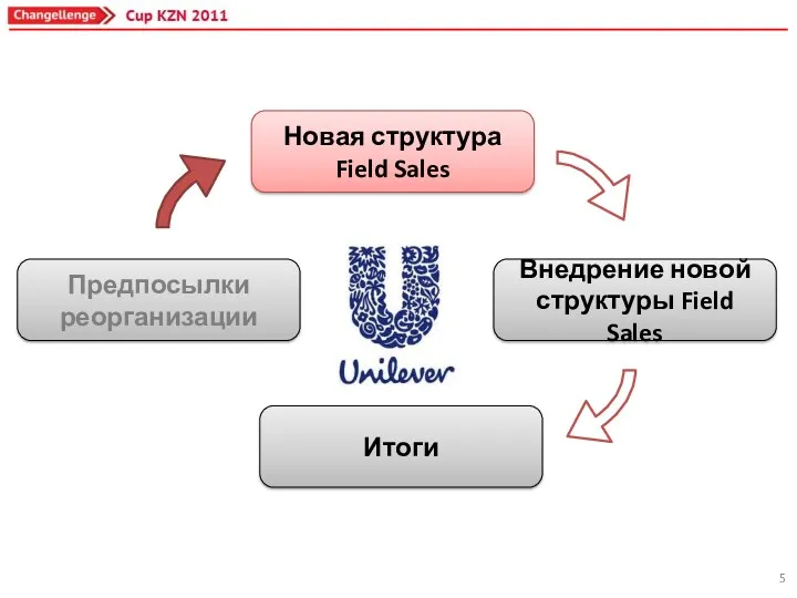 Предпосылки реорганизации Новая структура Field Sales Внедрение новой структуры Field Sales Итоги