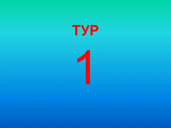 ТУР 1