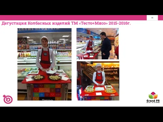 Дегустация Колбасных изделий ТМ «Тесто+Мясо» 2015-2016г.