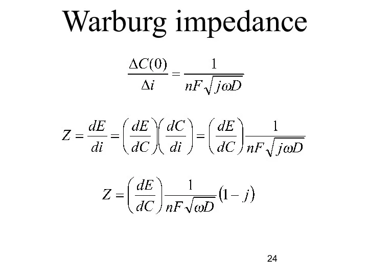 Warburg impedance