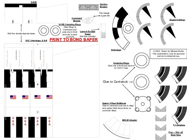 © 2005 Drawn by Michael Burke This cardmodel is only for personal and not commercial use.