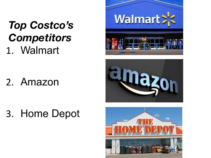 Top Costco’s Competitors Walmart Amazon Home Depot