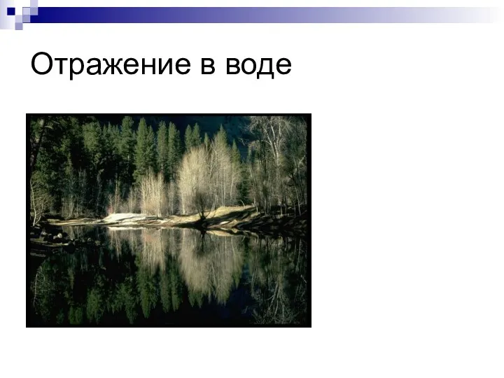 Отражение в воде