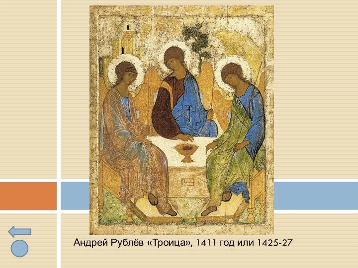 Андрей Рублёв «Троица», 1411 год или 1425-27