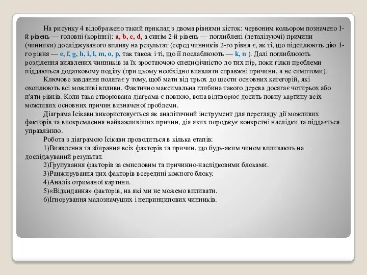 На рисунку 4 відображено такий приклад з двома рівнями кісток: