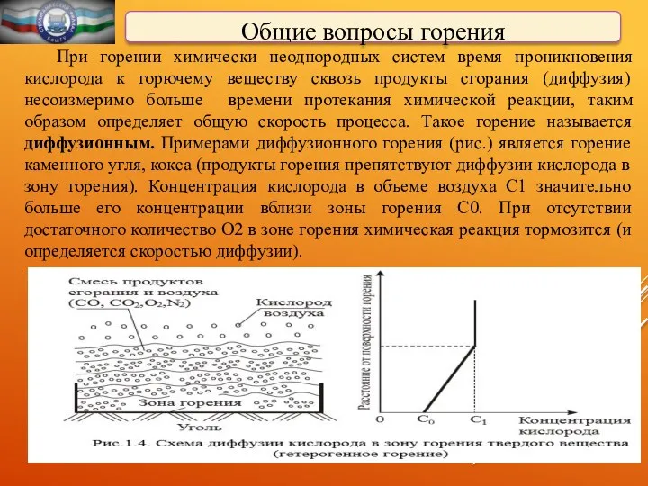 Общие вопросы горения При горении химически неоднородных систем время проникновения