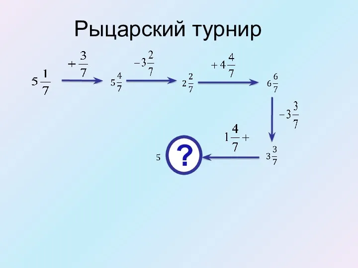 Рыцарский турнир ?