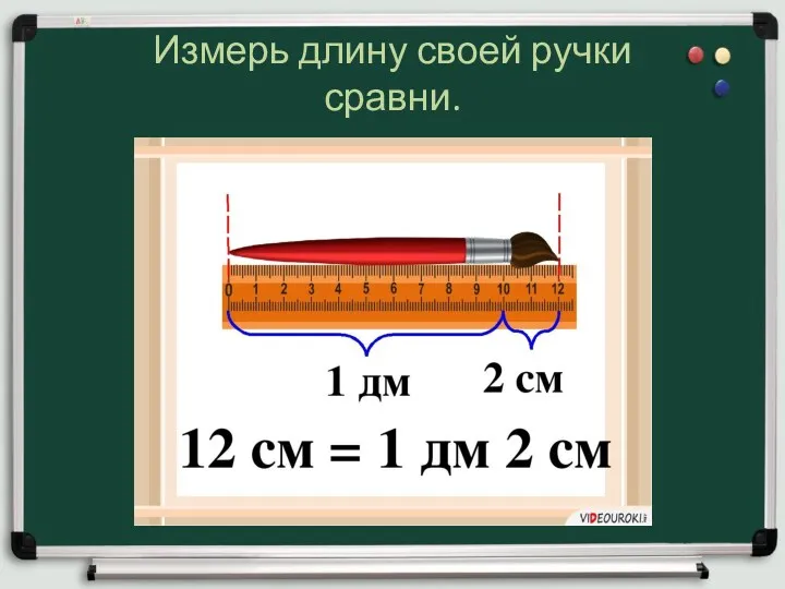 Измерь длину своей ручки сравни.