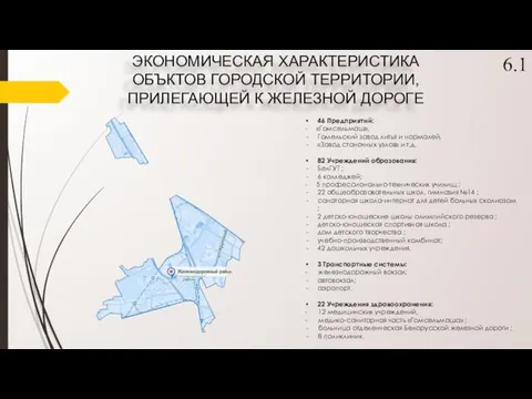 46 Предприятий: - «Гомсельмаш», Гомельский завод литья и нормалей, «Завод