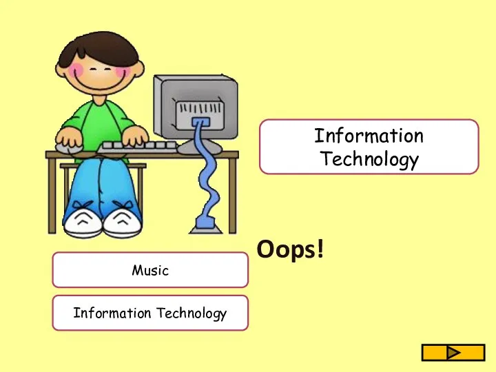 Information Technology Music Information Technology Oops!