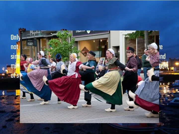 Only one Welsh dance - in wooden shoes - rural