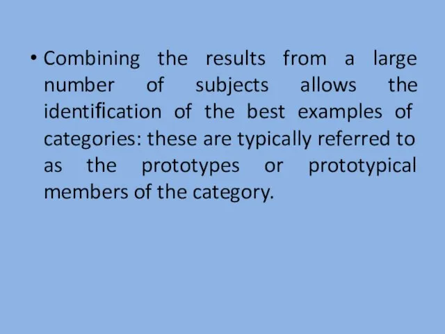 Combining the results from a large number of subjects allows