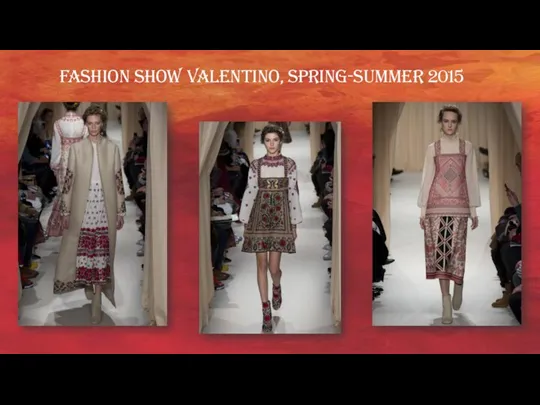 Fashion show Valentino, spring-summer 2015