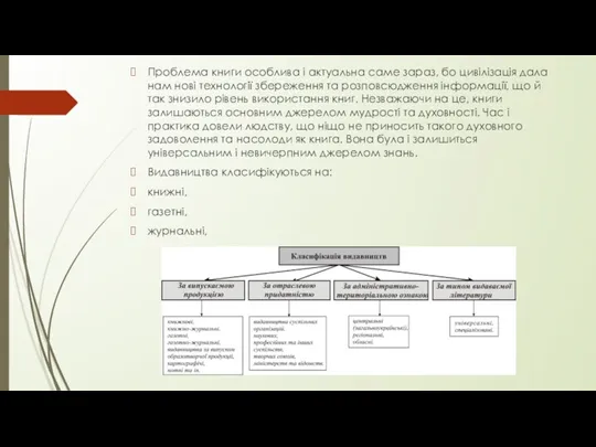 Проблема книги особлива і актуальна саме зараз, бо цивілізація дала