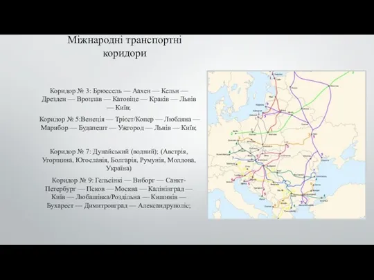 Міжнародні транспортні коридори Коридор № 3: Брюссель — Аахен —