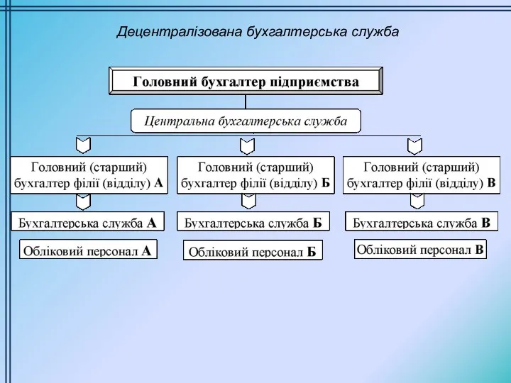 Децентралізована бухгалтерська служба