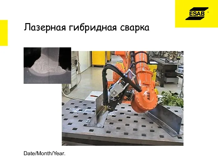 Date/Month/Year. Лазерная гибридная сварка