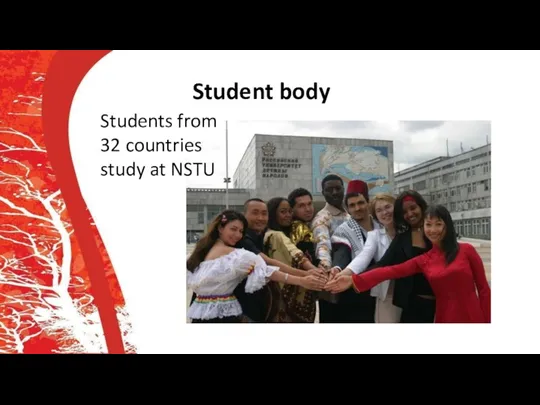 Student body Students from 32 countries study at NSTU