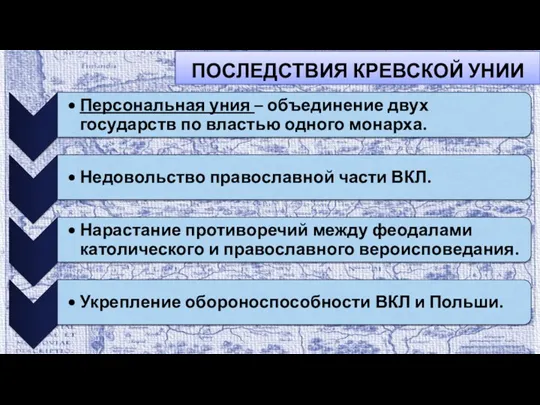 ПОСЛЕДСТВИЯ КРЕВСКОЙ УНИИ