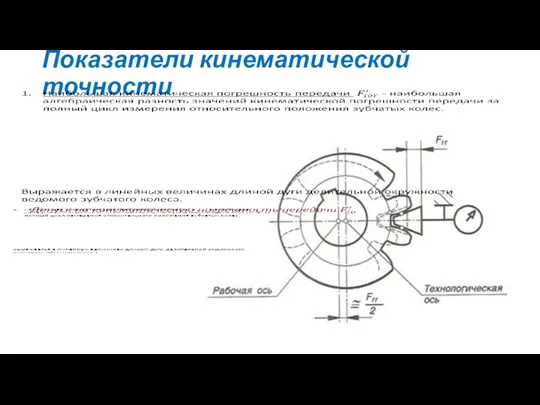 Показатели кинематической точности