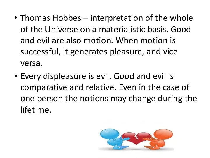 Thomas Hobbes – interpretation of the whole of the Universe