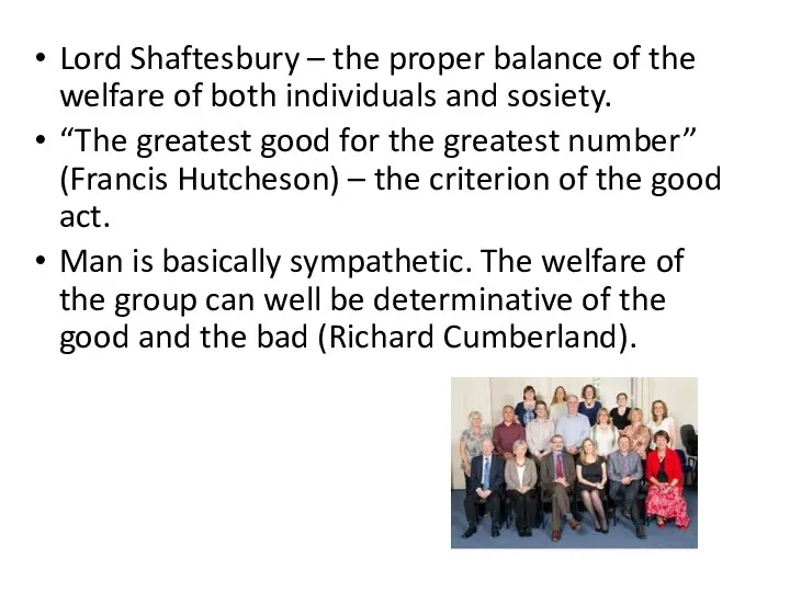 Lord Shaftesbury – the proper balance of the welfare of