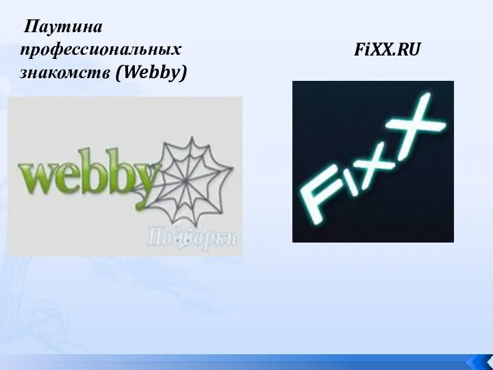 Паутина профессиональных знакомств (Webby) FiXX.RU
