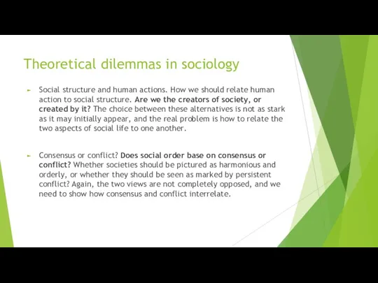 Theoretical dilemmas in sociology Social structure and human actions. How