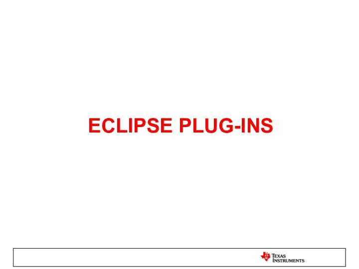 ECLIPSE PLUG-INS