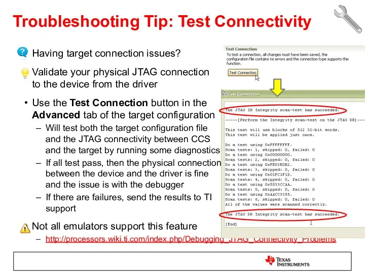 Having target connection issues? Validate your physical JTAG connection to