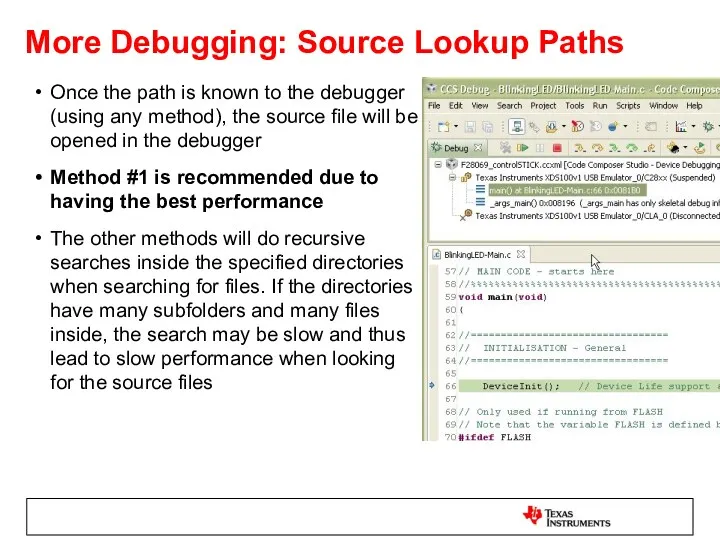 More Debugging: Source Lookup Paths Once the path is known