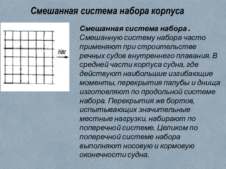 Смешанная система набора корпуса Смешанная система набора . Смешанную систему