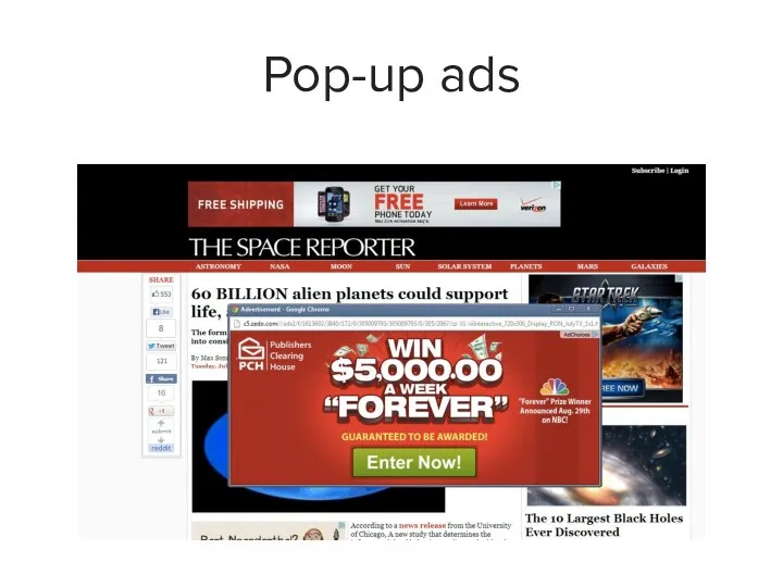 Pop-up ads