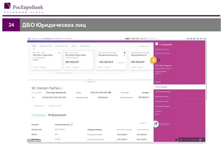 Торговые системы 24 ДБО Юридических лиц