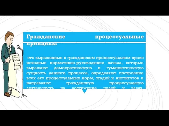 Гражданские процессуальные принципы это выраженные в гражданском процессуальном праве исходные