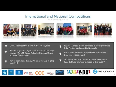 FLL: US, Canada Teams advanced to state/provincials India FLL team