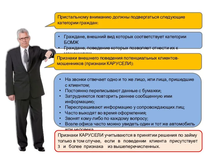 Пристальному вниманию должны подвергаться следующие категории граждан: Граждане, внешний вид которых соответствует категории