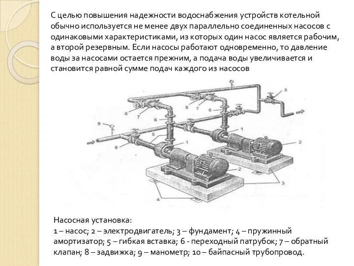 С целью повышения надежности водоснабжения устройств котельной обычно используется не