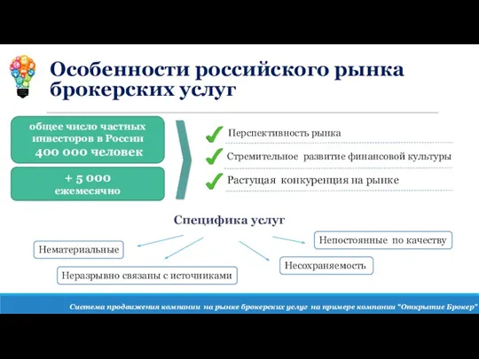 Особенности российского рынка брокерских услуг + 5 000 ежемесячно общее