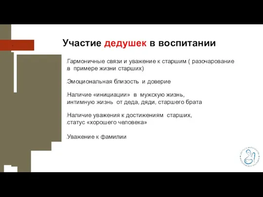 Участие дедушек в воспитании Гармоничные связи и уважение к старшим