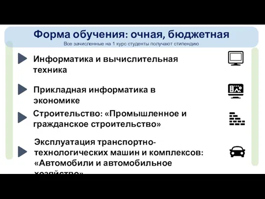 Информатика и вычислительная техника Прикладная информатика в экономике Строительство: «Промышленное