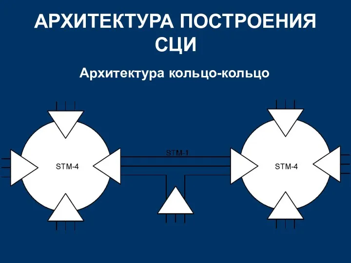 АРХИТЕКТУРА ПОСТРОЕНИЯ СЦИ Архитектура кольцо-кольцо