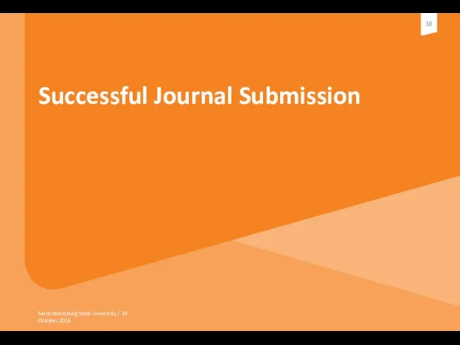 Successful Journal Submission