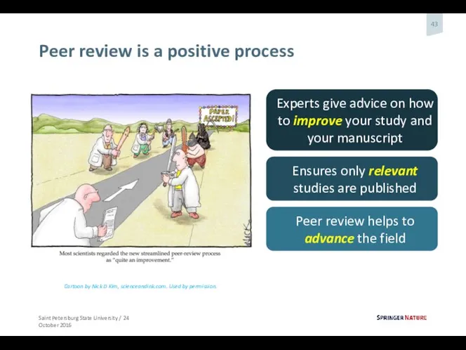 Peer review is a positive process Experts give advice on