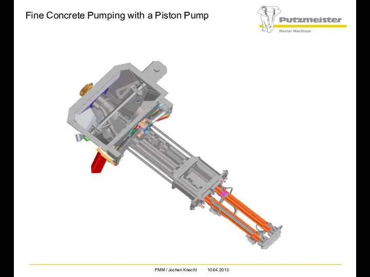 Fine Concrete Pumping with a Piston Pump